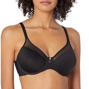Brand New Bali Women's Size 38D Black Smoothing Light Lift Bra